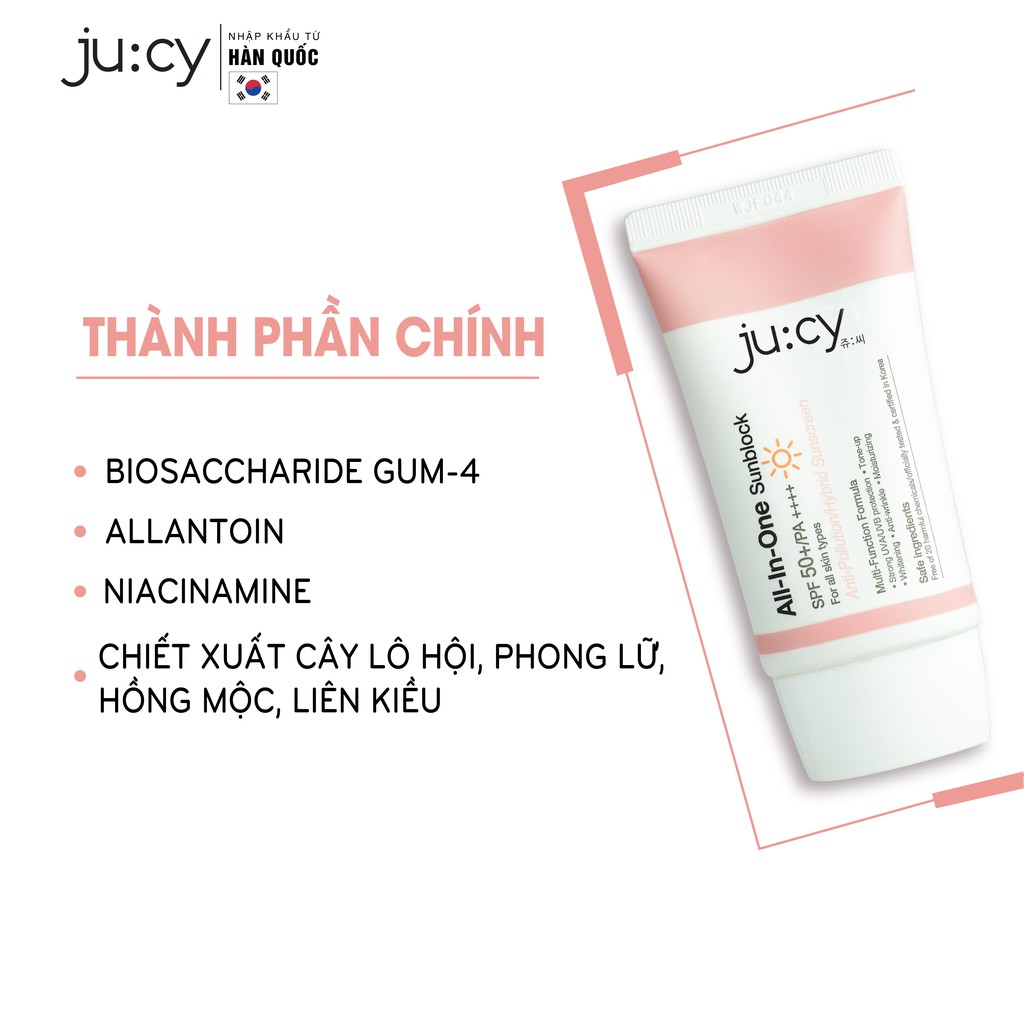 Kem dưỡng chống nắng Ju:cy All-In-One Sunblock