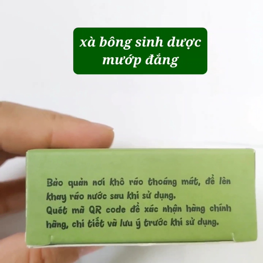 Xà bông sinh dược mướp đắng 100g xà phòng tắm chiết xuất nguyên chất từ thảo mộc thiên nhiên