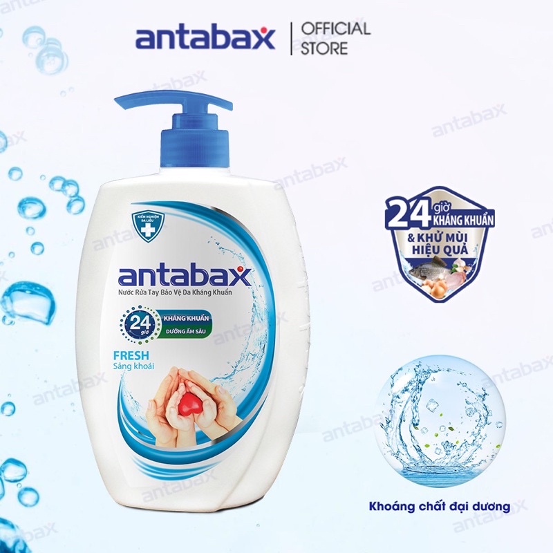 Nước  rửa  tay kháng  khuẩn ANTABAX 500ml