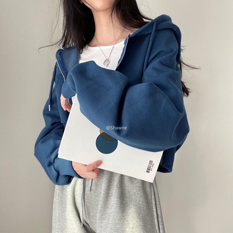 ÁO KHOÁC CROPTOP NÓN 4 MÀU (TH)