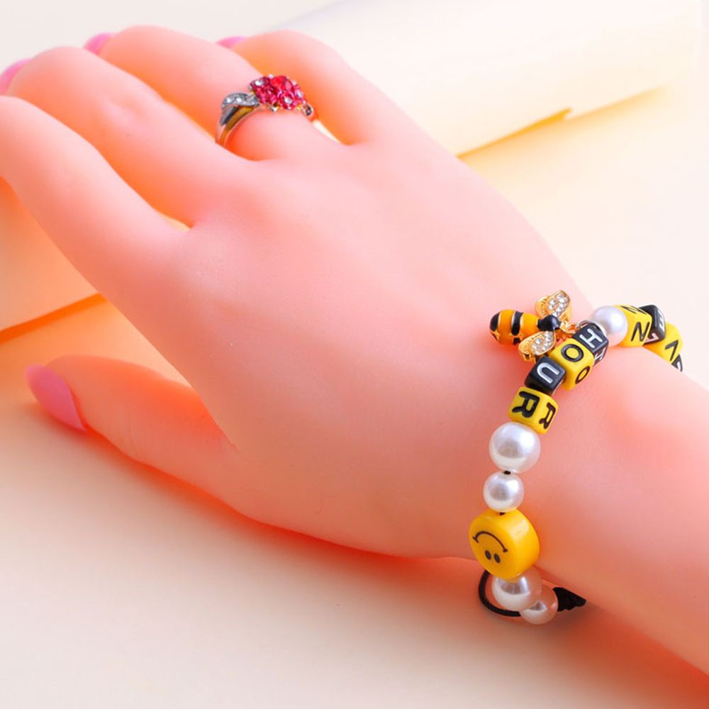 LOMBARD Vòng tay Vòng cổ thiết kế hình hoa cúc mặt cười phong cách hip hop Hàn Quốc cá tính thời trang cho nam và nữ