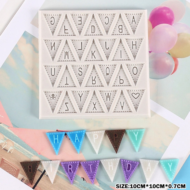 Khuôn Silicone Làm Bánh Tạo Hình Chữ Cái Tiếng Anh Tiện Dụng