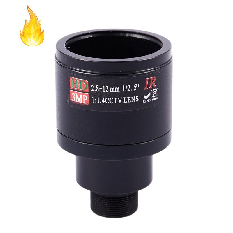 Ống Kính 3.0MP M12 2.8-12mm Cho Máy Quay An Ninh cctv, F1.4