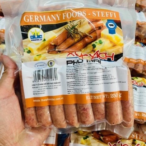 Xúc xích phô mai Steffi  3M FOOD GS