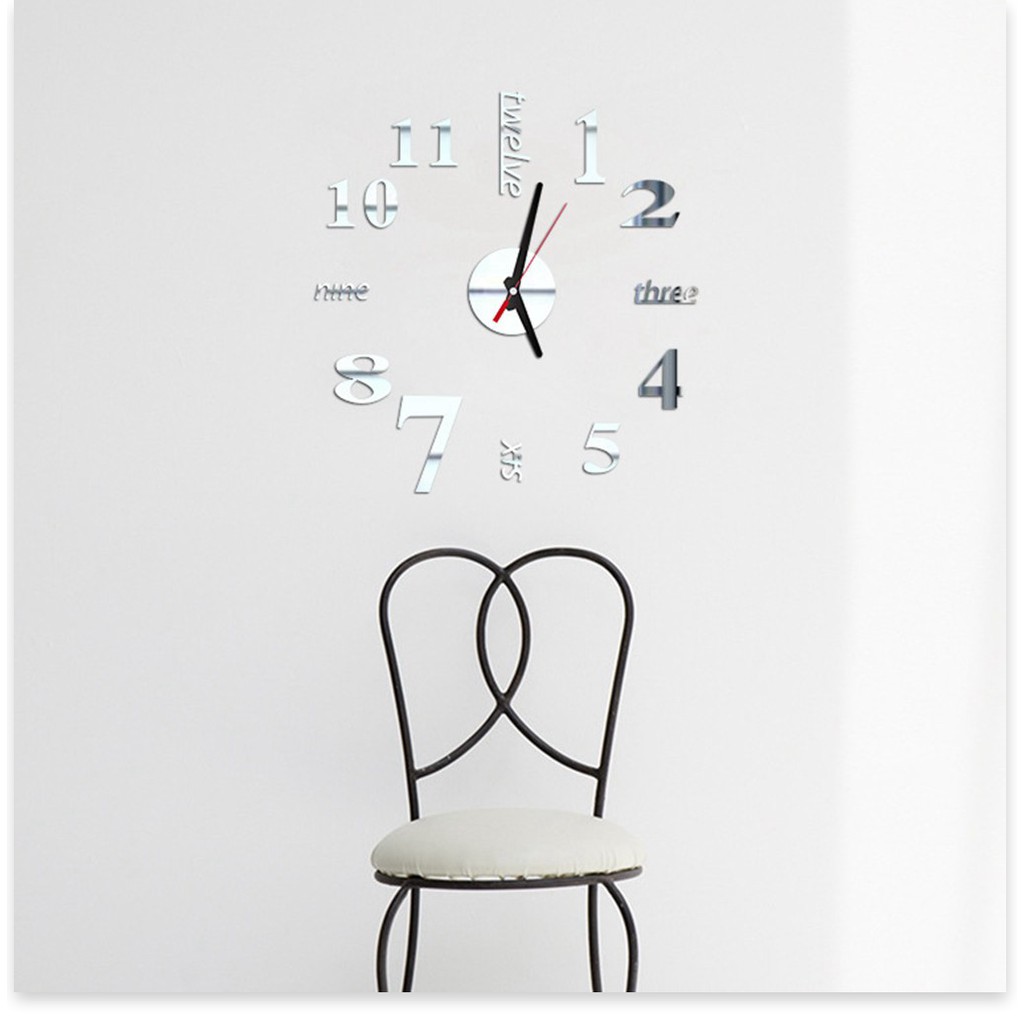 Đồng hồ 1 ĐỔI 1  Đồng hồ dán tường phù hợp với không gian văn phòng, ở nhà, thiết kế thông minh, sáng tạo 6971