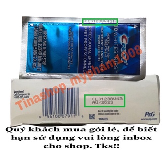 combo 2 hộp dán trắng răng crest professional effects