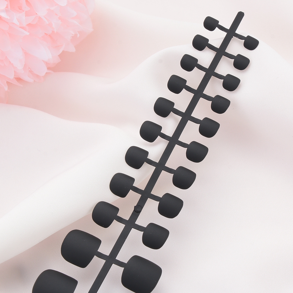 [Hàng mới về] Móng chân giả màu nhám đơn sắc phong cách Pháp thời trang tiện dụng