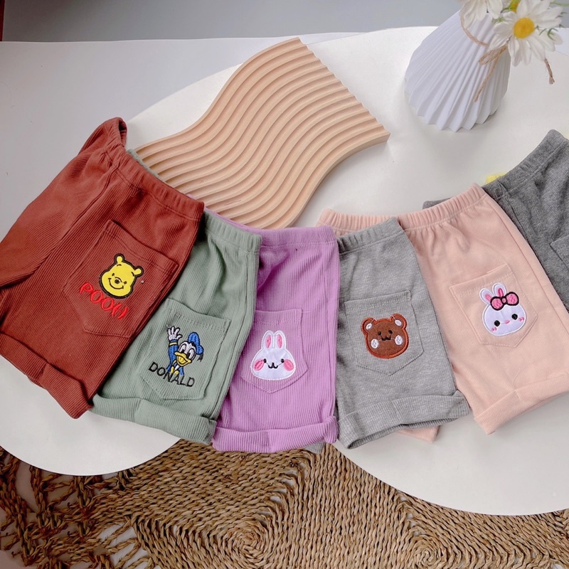 Quần short thun đùi bé trai bé gái