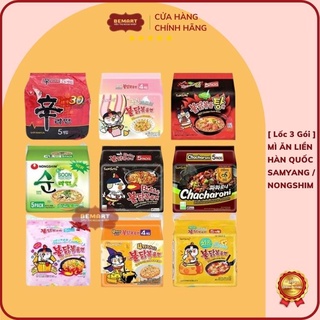 Các loại mì samyang hàn quốc tổng hợp