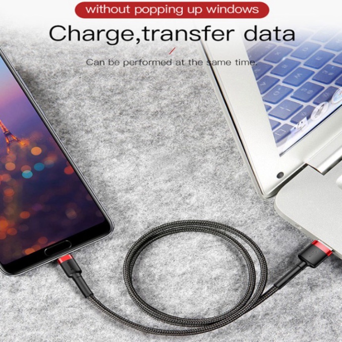 Cáp sạc nhanh Type-C nhãn hiệu Baseus CATKLF-CG1 dài 1m - Hàng chính hãng