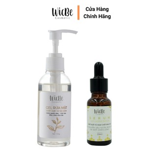 Combo Serum Ngừa Mụn Cho Da Dầu + Gel Rửa Mặt Trà Xanh Cho Da Nhạy Cảm Wicbe - Sosenco