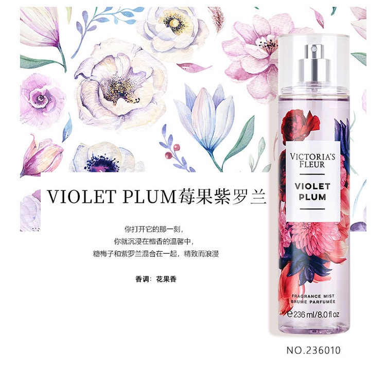 Nước Hoa Body Mist Victoria's Fleur 236 ml - Chuẩn Hàng Nội Địa Trung