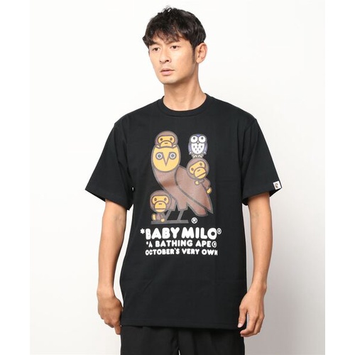 Áo Thun BAPE X OVO BABY MILO TEE Joint Little Ape Tay Ngắn Cho Nam
