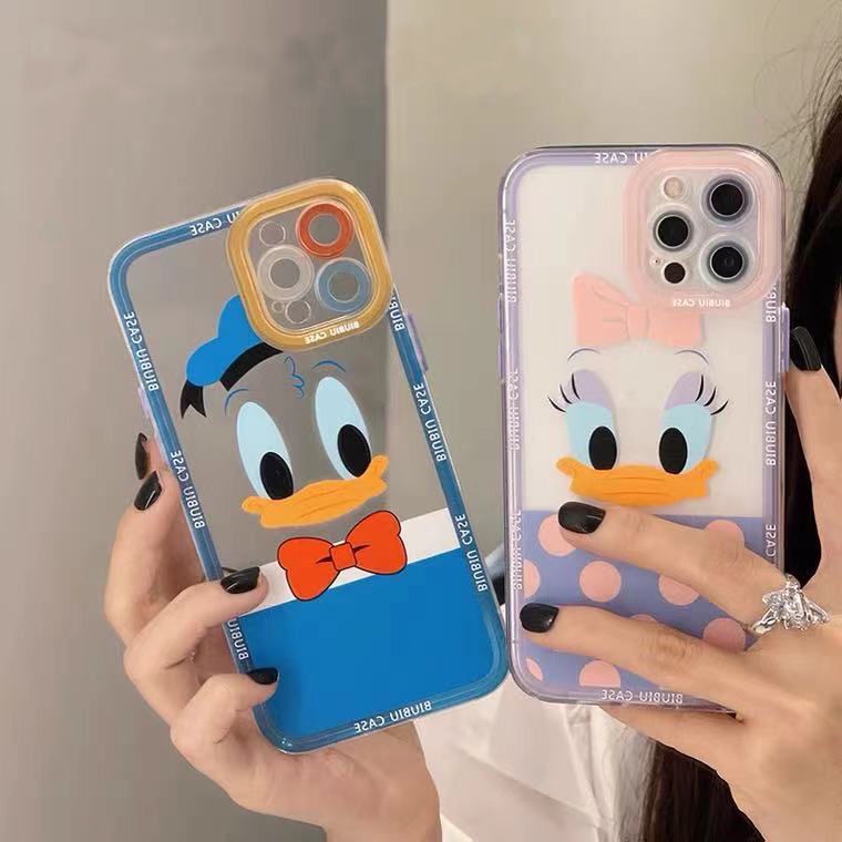 Ốp Điện Thoại TPU Mềm Chống Sốc In Hình Vịt Dễ Thương Cho IPhone 11 12 13 Pro Max 12 13 XS Max XR 6 7 8 Plus