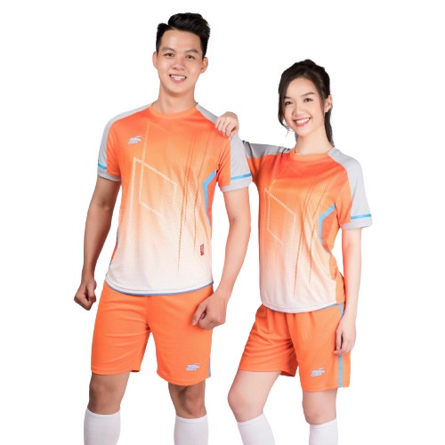 Quần áo thể thao RIKI GEM màu cam CÓ IN tên số