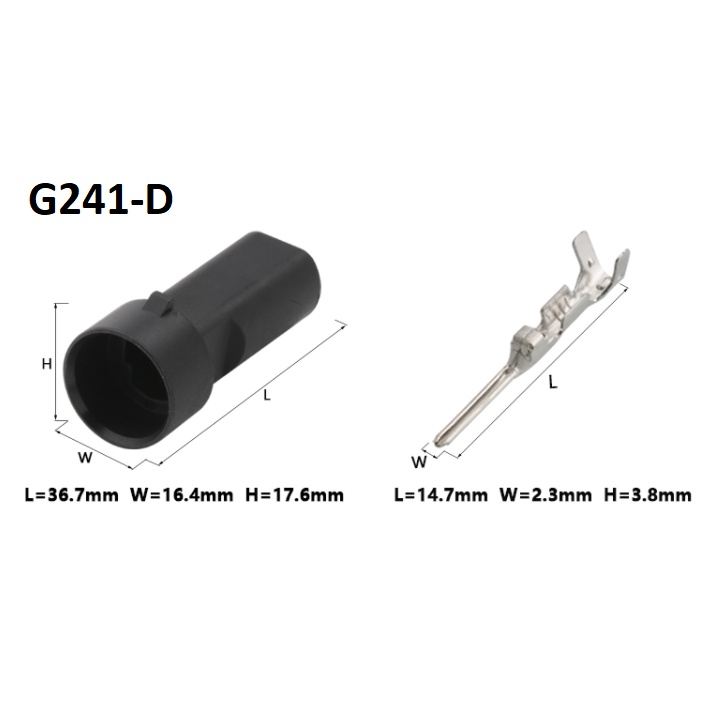 G241-Giắc cắm cảm biến nhiệt độ nước phích cắm van tiết lưu động cơ 3 lỗ