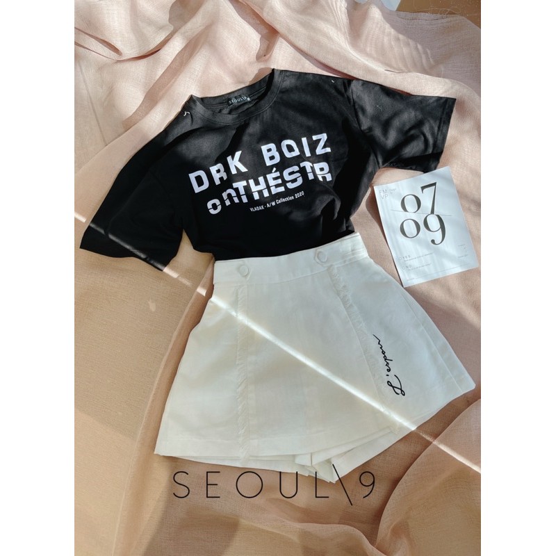 Quần váy thêu chữ L’époir chất liệu line mát mẻ cá tính | BigBuy360 - bigbuy360.vn