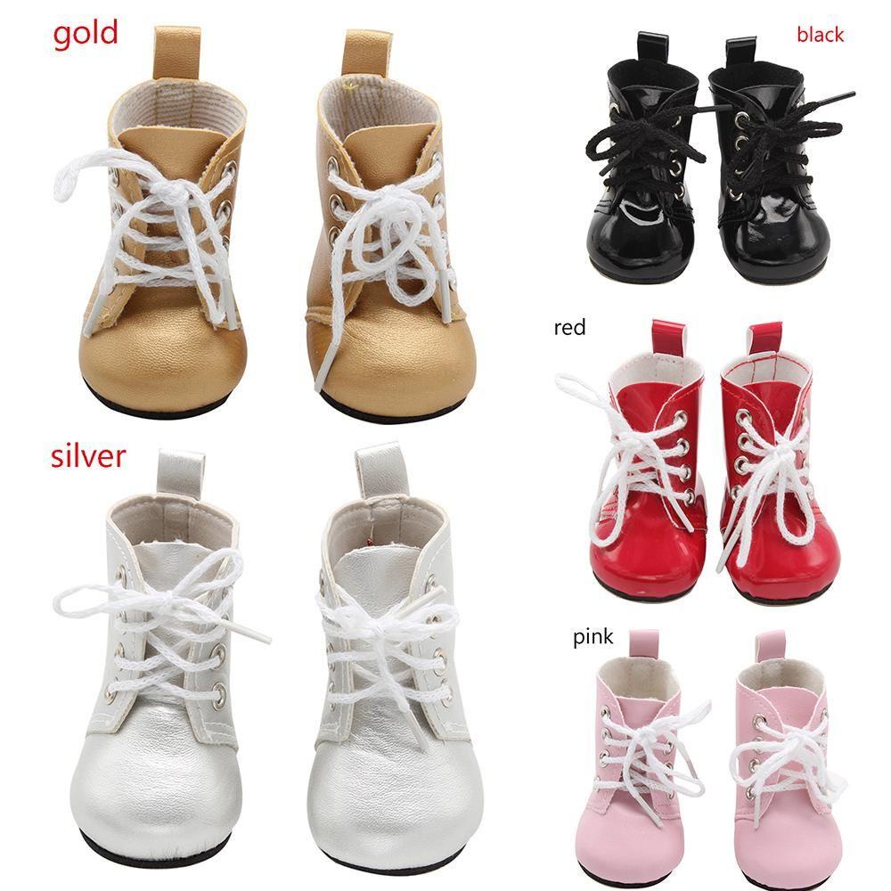 Giày Búp Bê Mini 18 Inch Màu Cầu Vồng Xinh Xắn Cho Bé