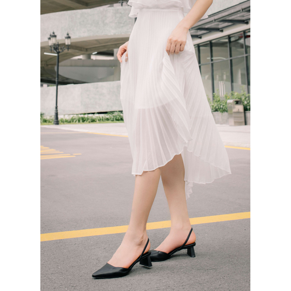 [Mã WABR151A giảm 10% tối đa 30k đơn từ 99k] Giày cao gót 3 phân da mềm quai chun HAPAS - CG3313