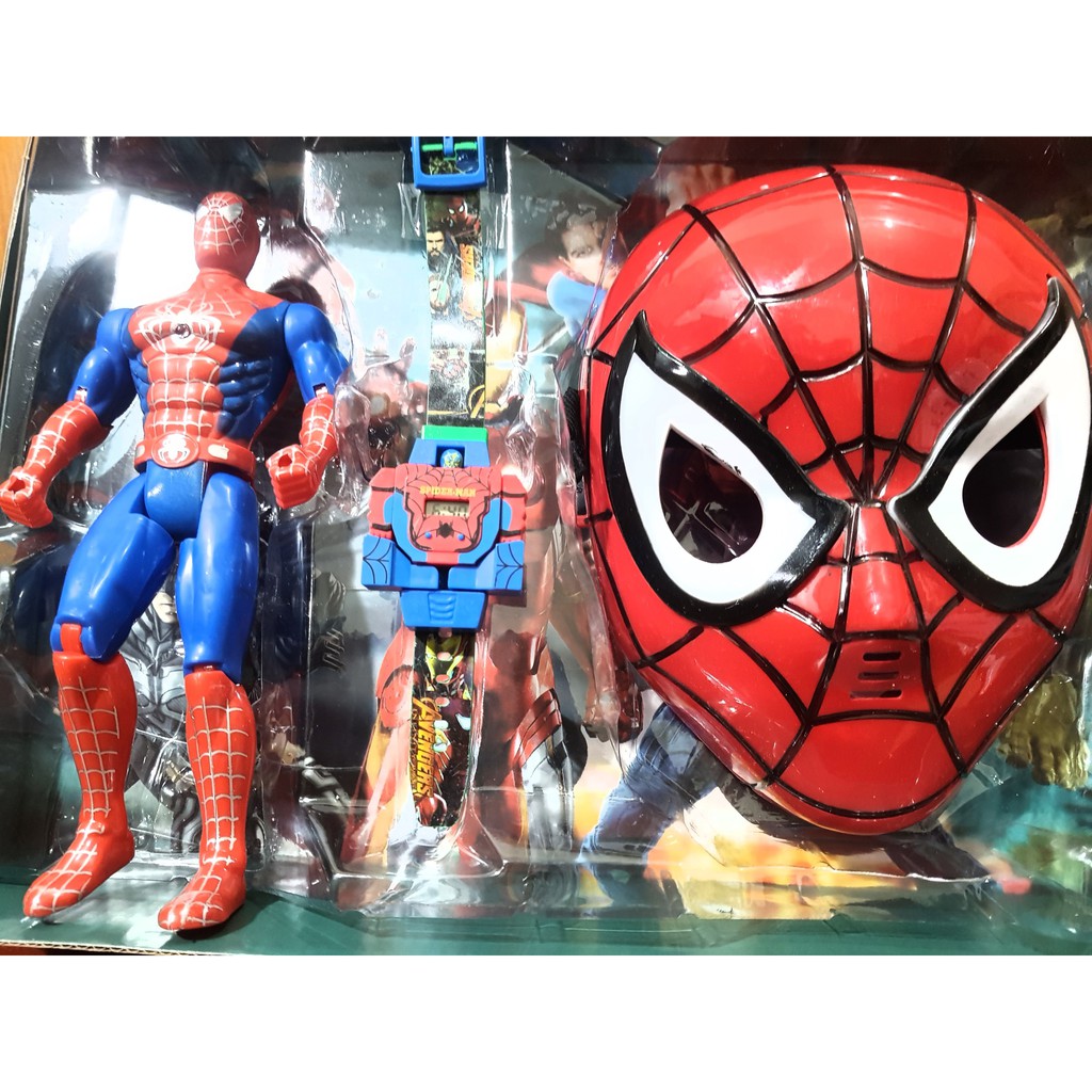 Đồ chơi mặt nạ spiderman dùng pin có đèn giúp bé hoá trang thành siêu anh hùng bảo vệ trái đất (kèm pin)