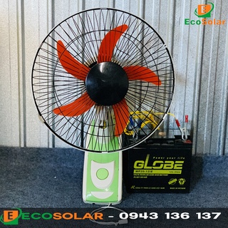 Quạt treo tường kẹp bình 12V - Có Kẹp ( không kèm theo bình, tấm pin năng lượng )