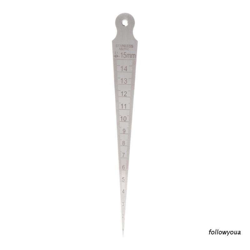 Thước Đo Lường 1-15mm Bằng Thép Không Gỉ
