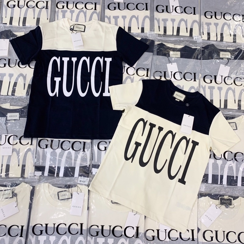 Áo phông nam nữ in gucci sữa,xanh thanh cao cấp