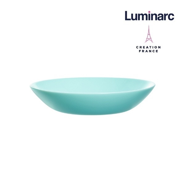 Bộ 6 Đĩa Sâu Thủy Tinh Luminarc Diwali Light Turquoise 20cm - BOL2019 | Phân Phối Chính Hãng