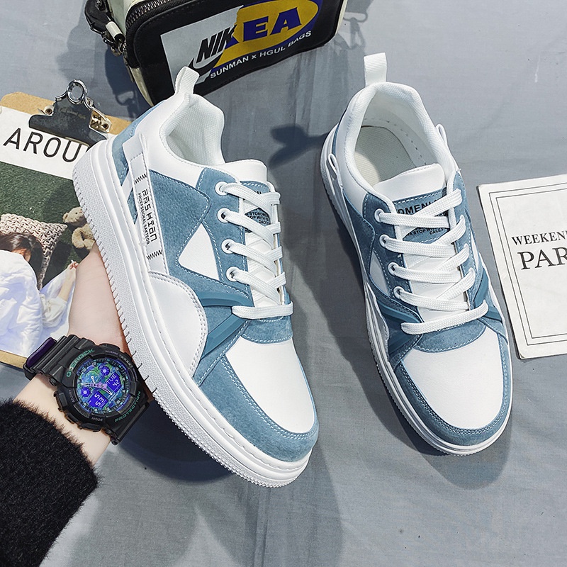 Giày Nam Sneaker Phong Cách Mới Lạ Độc Đáo, Chất Liệu Nhẹ Mềm Đi Rất Êm Chân, Có 2 Màu Da Cam và Xanh - Mã SP: 781