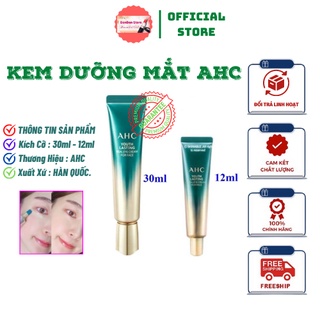 Kem Dưỡng Mắt AHC Time Rewind Real Eye Cream For Face,Ngăn Ngừa Nếp Nhăn,Loại Bỏ Quầng Thâm  Full30ml - Mini12ml [Auth]