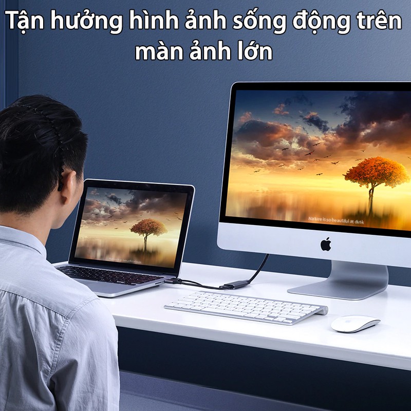 Cáp Chuyển Đổi HDMI sang Mini Displayport Hỗ Trợ 4K Cao Cấp Ugreen 60352 Chính Hãng CM239