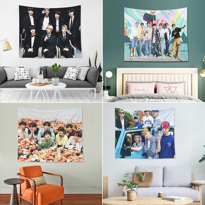 Tranh Vải Treo Tường Trang Trí In Hình Nhóm Nhạc BTS | BigBuy360 - bigbuy360.vn
