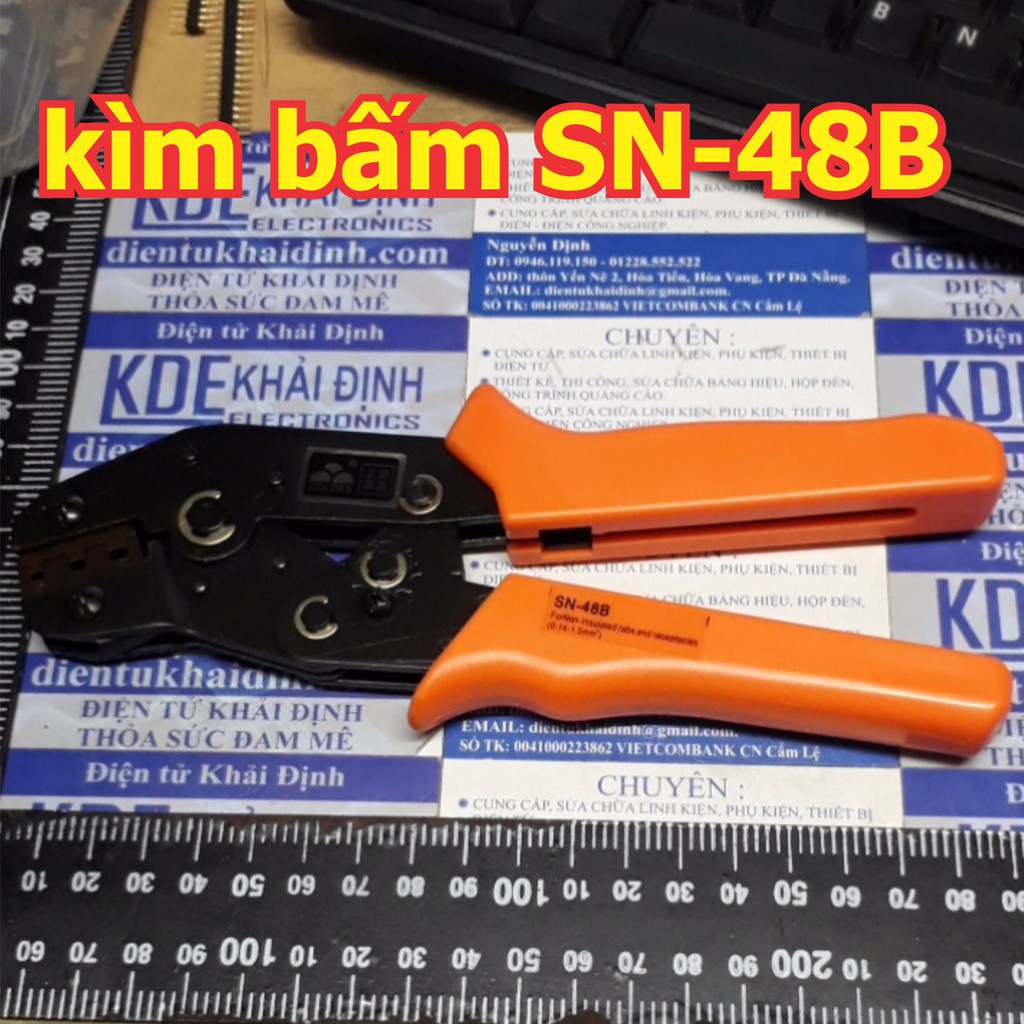 KÌM BẤM ĐẦU HEADER 2,8-6.3MM, bấm jack, cos xe máy, oto SN-48B, hàng chất lượng kde5238