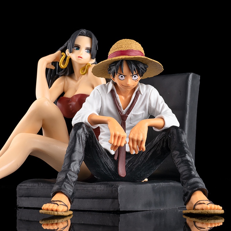 (Có sẵn - 11cm) Mô hình Luffy dáng ngồi cực đẹp - Figure One Piece