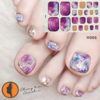 Sticker dán móng chân set 22 miếng