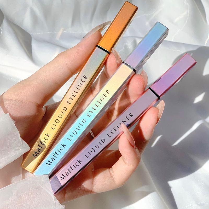 Bút kẻ mắt dạng lỏng Maffick 3 màu tự nhiên đầu bút mềm nhanh khô chống thấm nước không nhòe