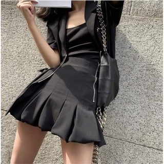 Set áo blazer chân váy thời trang công sở cá tính nart closet 2022