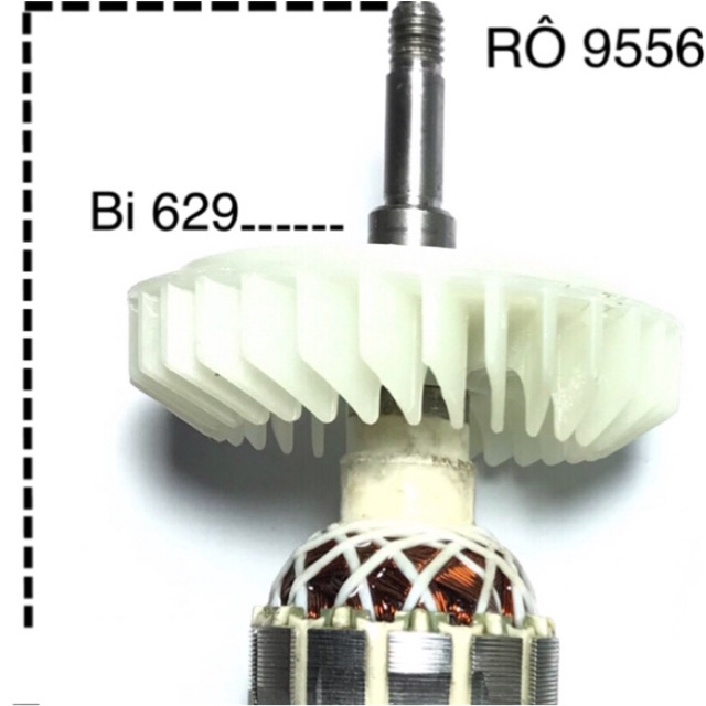 Roto máy mài MAKITA 9556 chính hãng - Ruột máy mài cầm tay MAKITA 9556HB 9557HN 9558HN