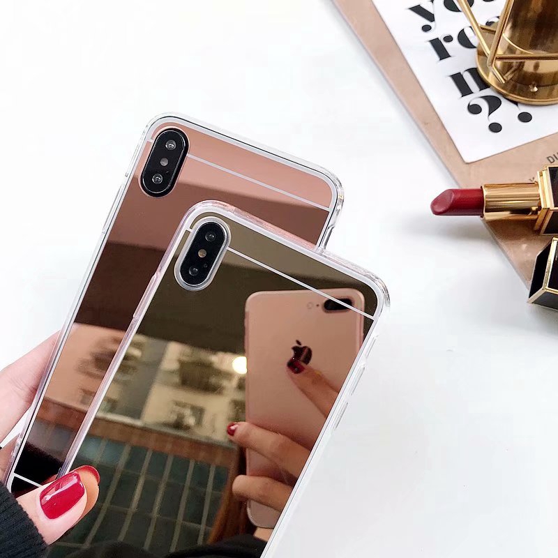 [Ready Stock]Mirror Soft TPU Phone Case iPhone 5 5S 5SE 6 6S 7 Plus X Xs Xr Xs Max 11 1Pro 11Pro Max Case Back Cover