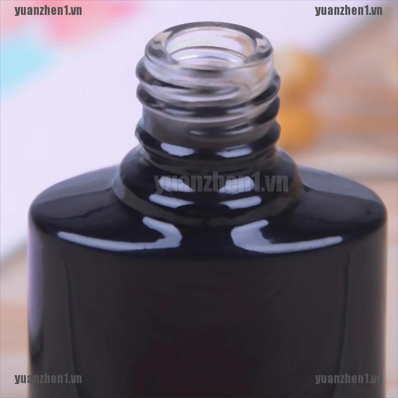 Chai Rỗng Đựng Nước Sơn Móng Tay Bằng Thủy Tinh Màu Đen 10ml YUANZHEN1