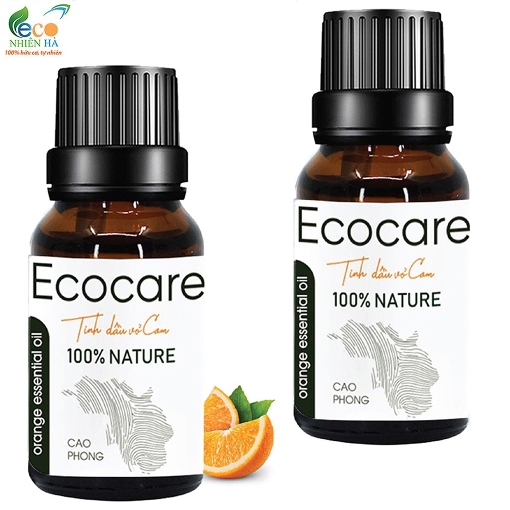 Tinh dầu ECOCARE 10ml, bưởi nguyên chất, tinh dầu thơm phòng phục hồi tóc hư tổn, khử mùi