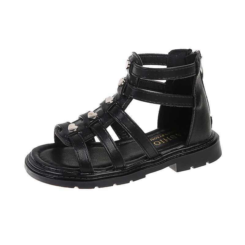 Giày Sandal Chiến Binh Bé Gái, Sandal Bé Gái Cao Cổ Phong Cách Hàn Quốc CB01