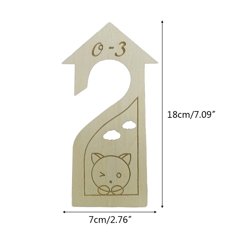 Bộ 6 Tấm Gỗ Chia Ngăn Tủ Quần Áo Em Bé Sơ Sinh 18 Tháng Tuổi