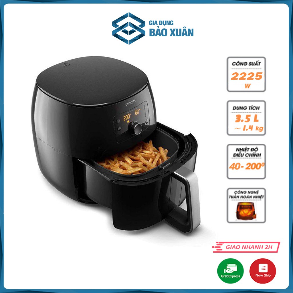 Nồi chiên không dầu PHILIPS Airfryer HD 9762/90 size XXL [Nhập Đức]