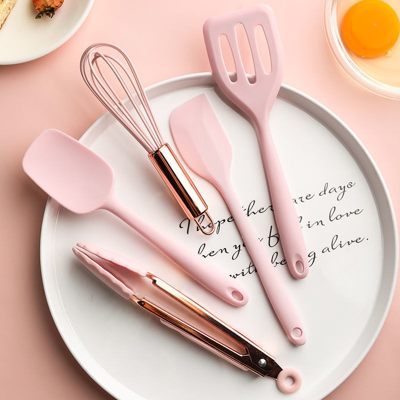 Bộ thìa bổ sung thức ăn cho trẻ em đồ dùng nhà bếp spatula chịu nhiệt độ cao silicone cho trẻ ăn thức ăn bổ sung thìa nh