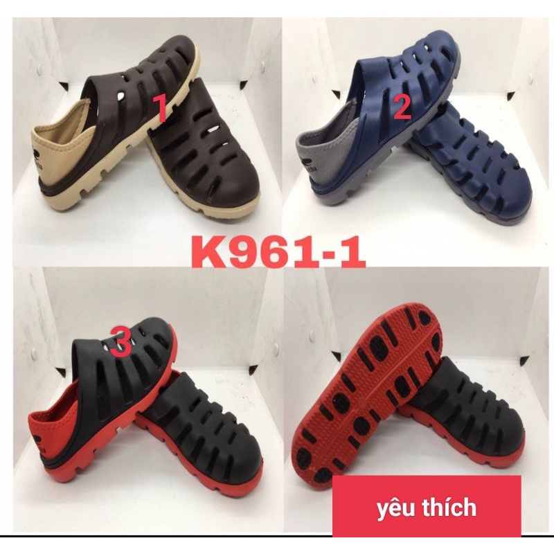 Giày nhựa NAM, NỮ đi mưa siêu nhẹ size: 36-44