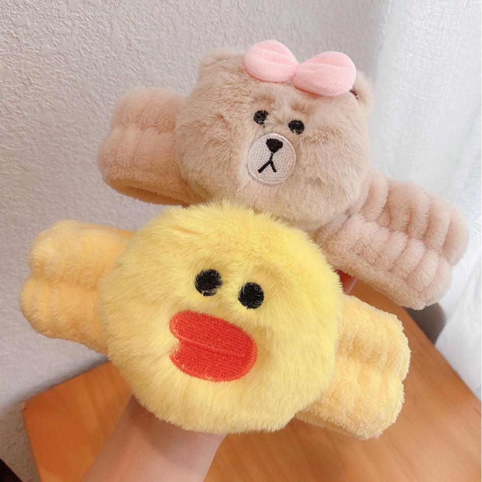 Băng đô rửa mặt Line / băng đô make up tai mèo