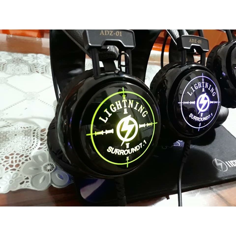 TAI NGHE GAMING LIGHTNING ADZ01 - GIẢ LẬP ÂM THANH 7.1 | BigBuy360 - bigbuy360.vn