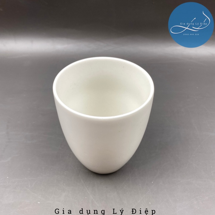 Ly sứ không quai trắng trơn dung tích 280ml