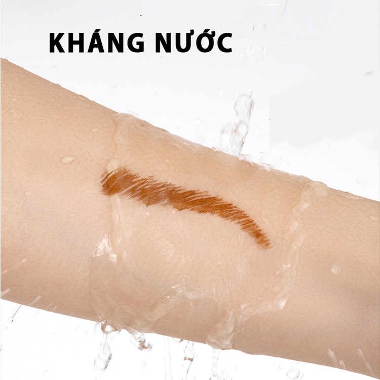 Kẻ mắt nước dạng lỏng nhanh khô màu nâu đen chống nước dạng mảnh lâu trôi trang điểm dễ kẻ bút kẻ mắt nội địa trung KM04
